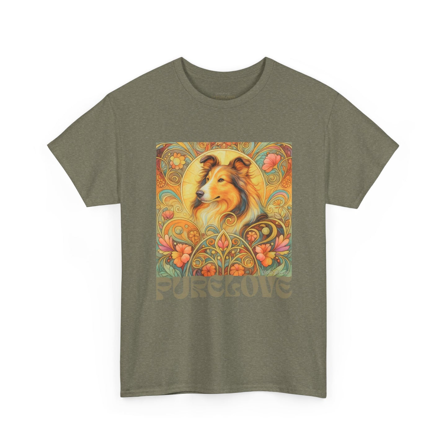 Collie Vintage Graphic T-shirt - Unisex Cotton Tee for Dog Lovers