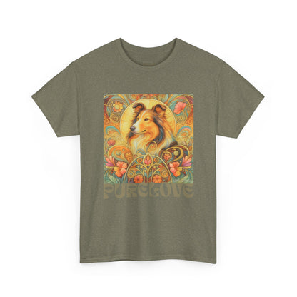 Collie Vintage Graphic T-shirt - Unisex Cotton Tee for Dog Lovers