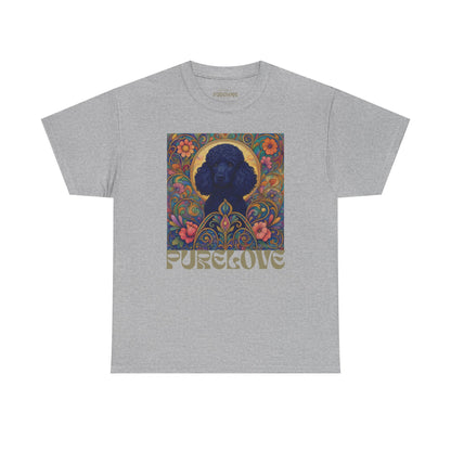 Black Poodle Vintage Graphic T-Shirt – Unisex Cotton Tee for Dog Lovers