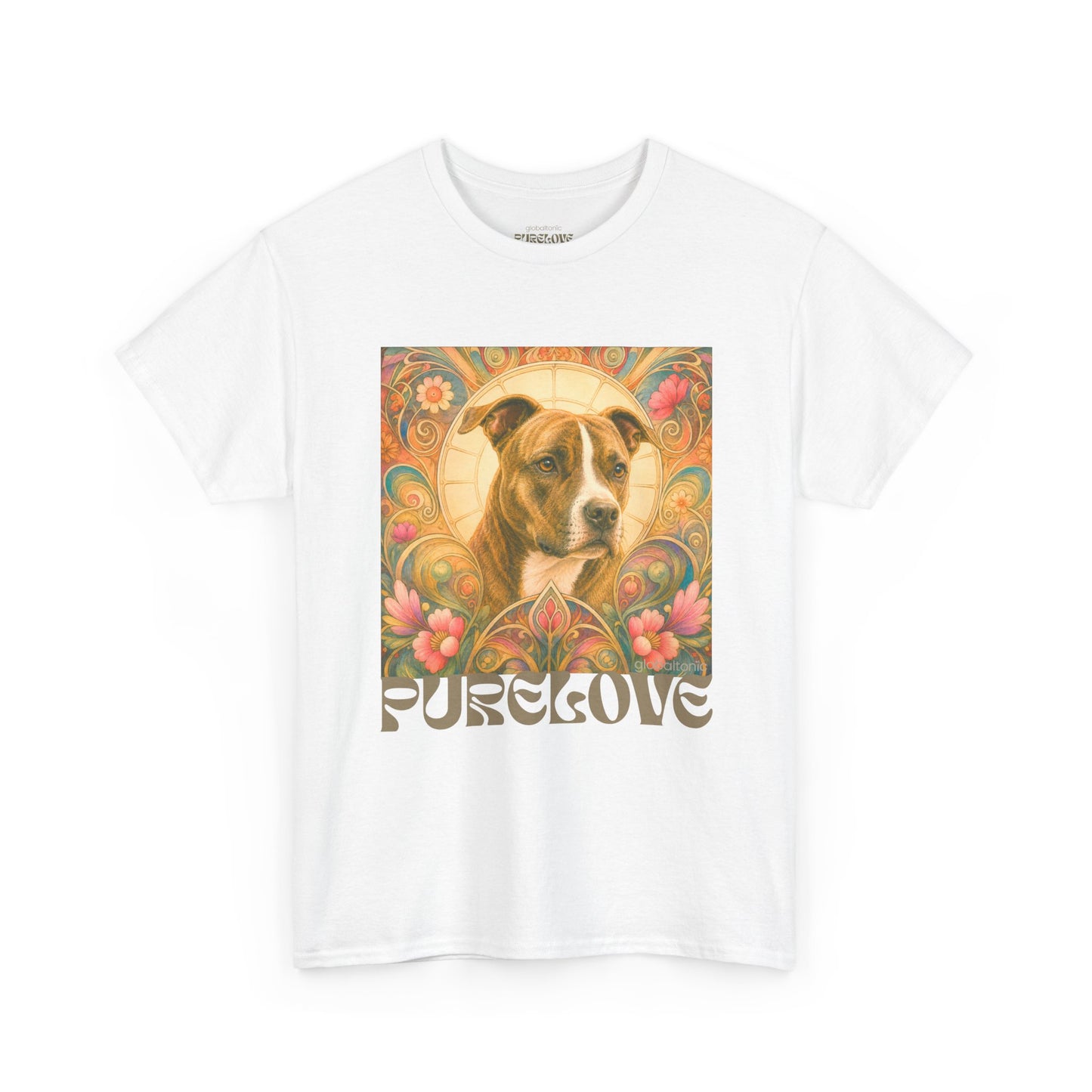 Staffy (Coco) Bull Terrier Vintage Unisex Cotton Tee for Dog Lovers
