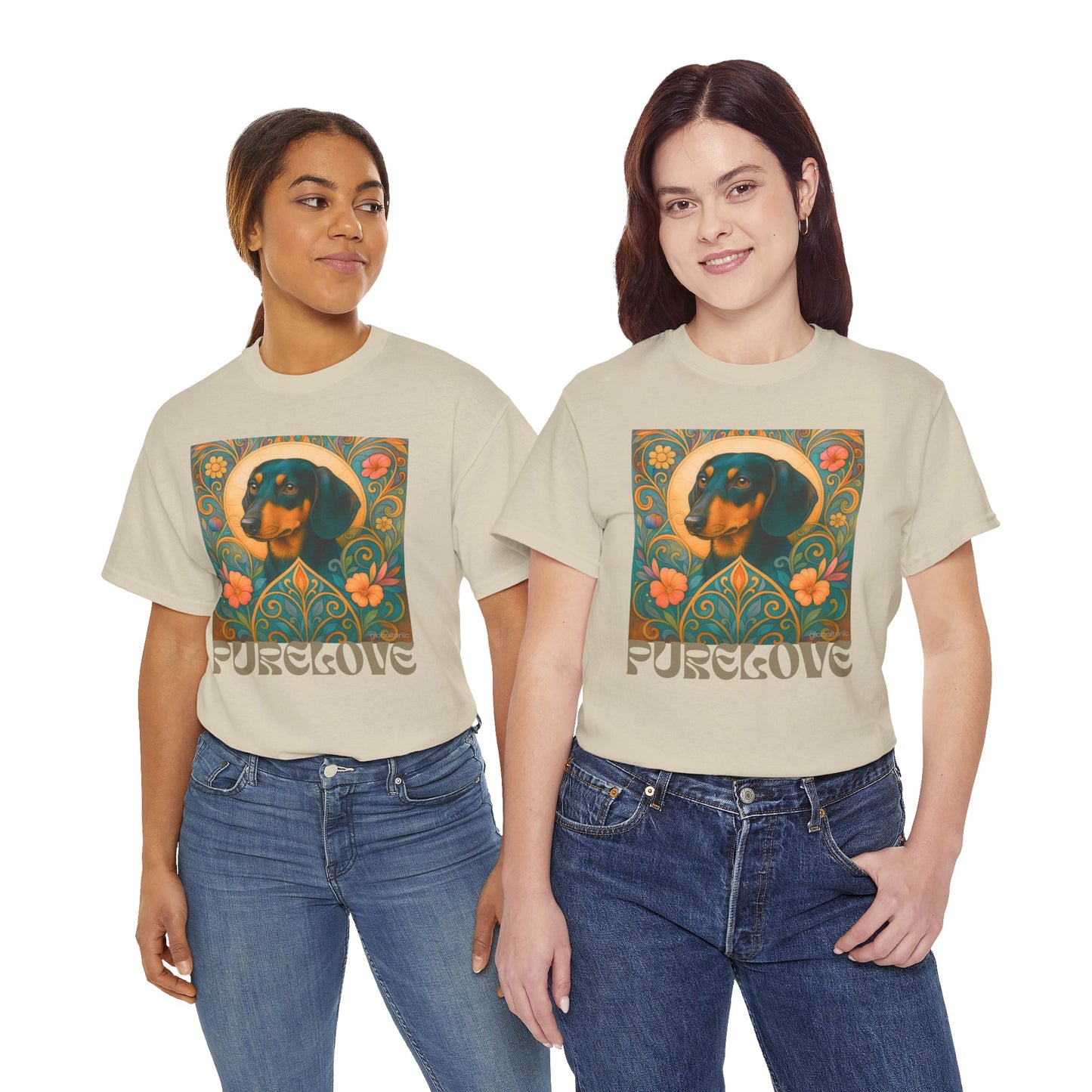 Dachshund Black Tan Shorthair Vintage Graphic T-shirt - Unisex Cotton Tee for Dog Lovers