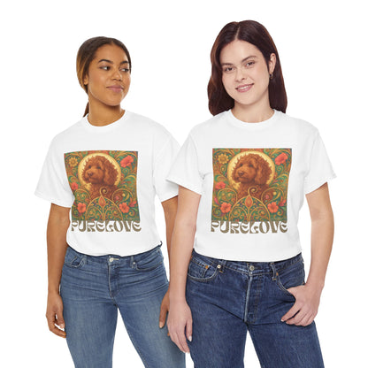 Red Cavapoo (Cavoodle) Vintage Graphic T-Shirt – Unisex Cotton Tee for Dog Lovers