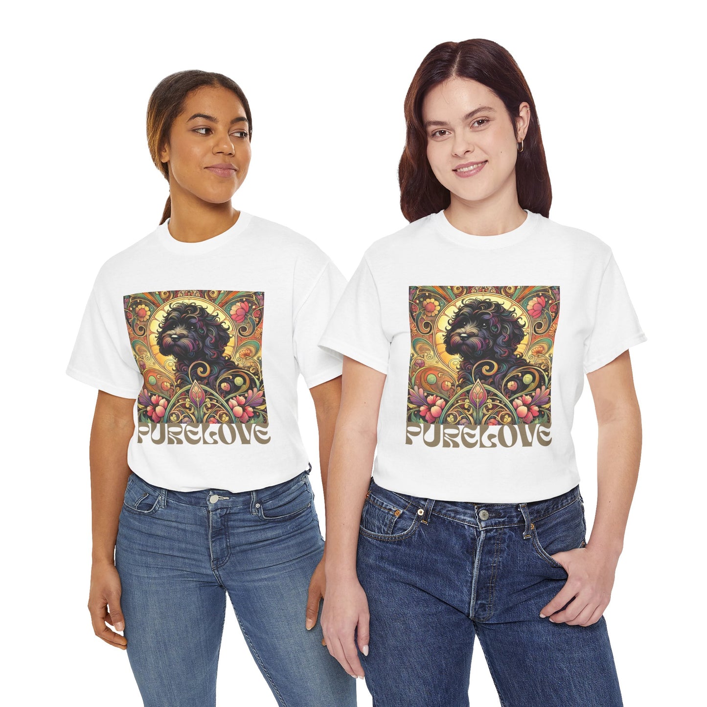 Black Cavapoo (Cavoodle) Vintage Graphic T-Shirt – Unisex Cotton Tee for Dog Lovers