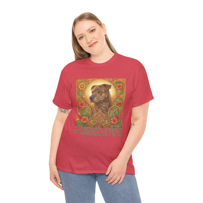 Staffy Brown Brindle Vintage Graphic T-Shirt – Unisex Cotton Tee for Dog Lovers