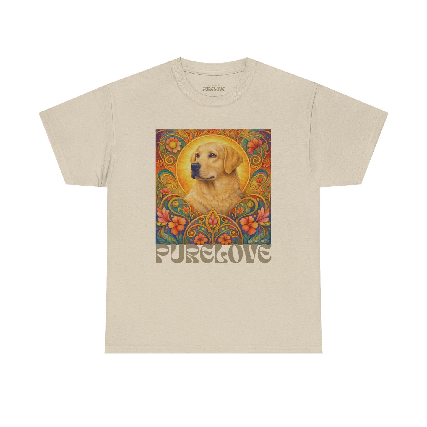 Golden Labrador Vintage Graphic T-shirt - Unisex Cotton Tee for Dog Lovers