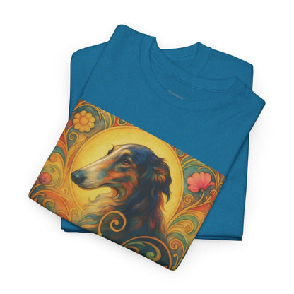 Borzoi Vintage Graphic T-Shirt – Unisex Cotton Tee for Dog Lovers