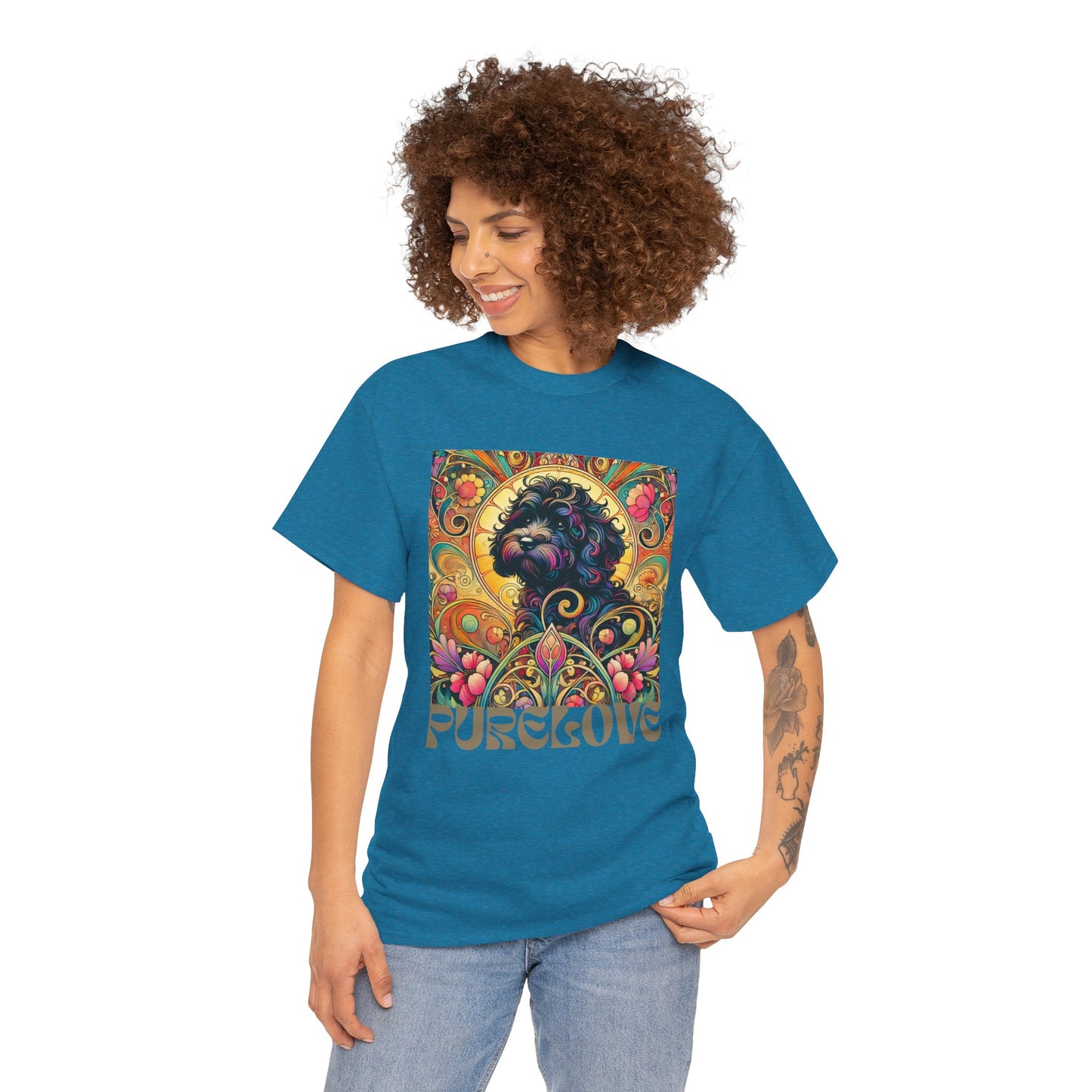 Black Cavapoo (Cavoodle) Vintage Graphic T-Shirt – Unisex Cotton Tee for Dog Lovers