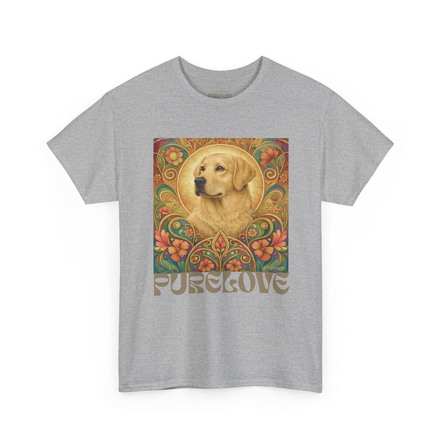 Golden Labrador Vintage Graphic T-shirt - Unisex Cotton Tee for Dog Lovers