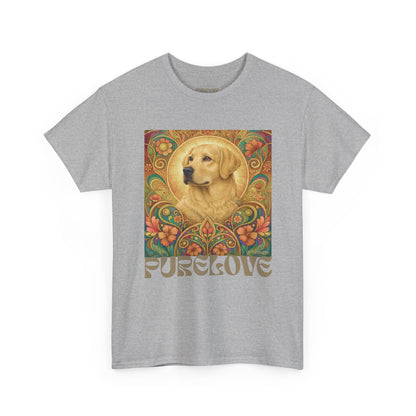 Golden Labrador Vintage Graphic T-shirt - Unisex Cotton Tee for Dog Lovers