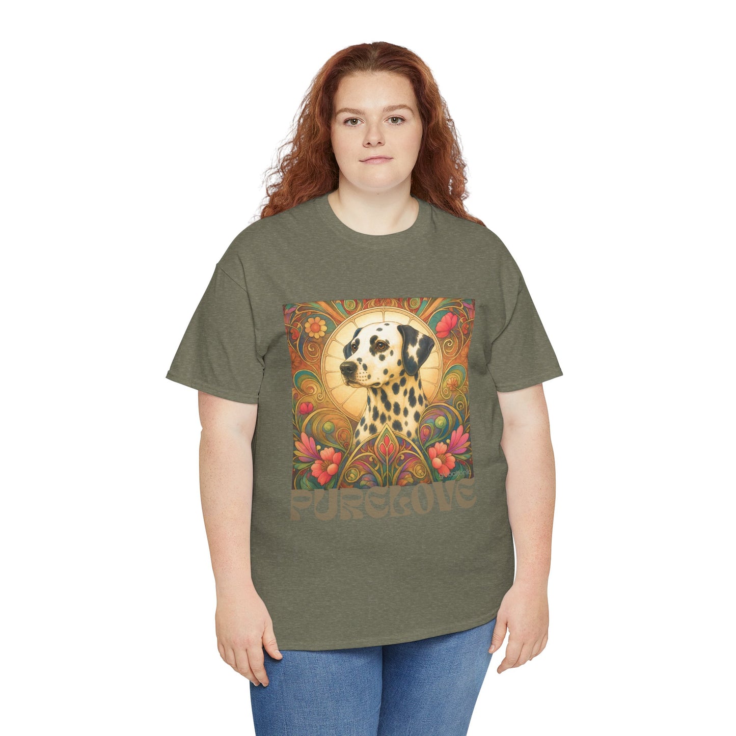 Dalmatian Vintage Graphic T-Shirt – Unisex Cotton Tee for Dog Lovers