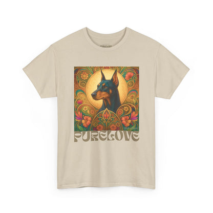 Doberman Vintage Graphic T-shirt - Unisex Cotton Tee for Dog Lovers