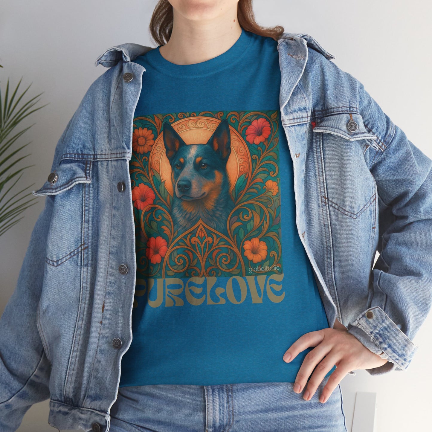 Australian Blue Heeler Vintage Graphic T-Shirt – Unisex Cotton Tee for Dog Lovers