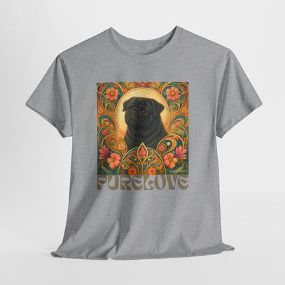 Pug Black Vintage Graphic T-Shirt – Unisex Cotton Tee for Dog Lovers