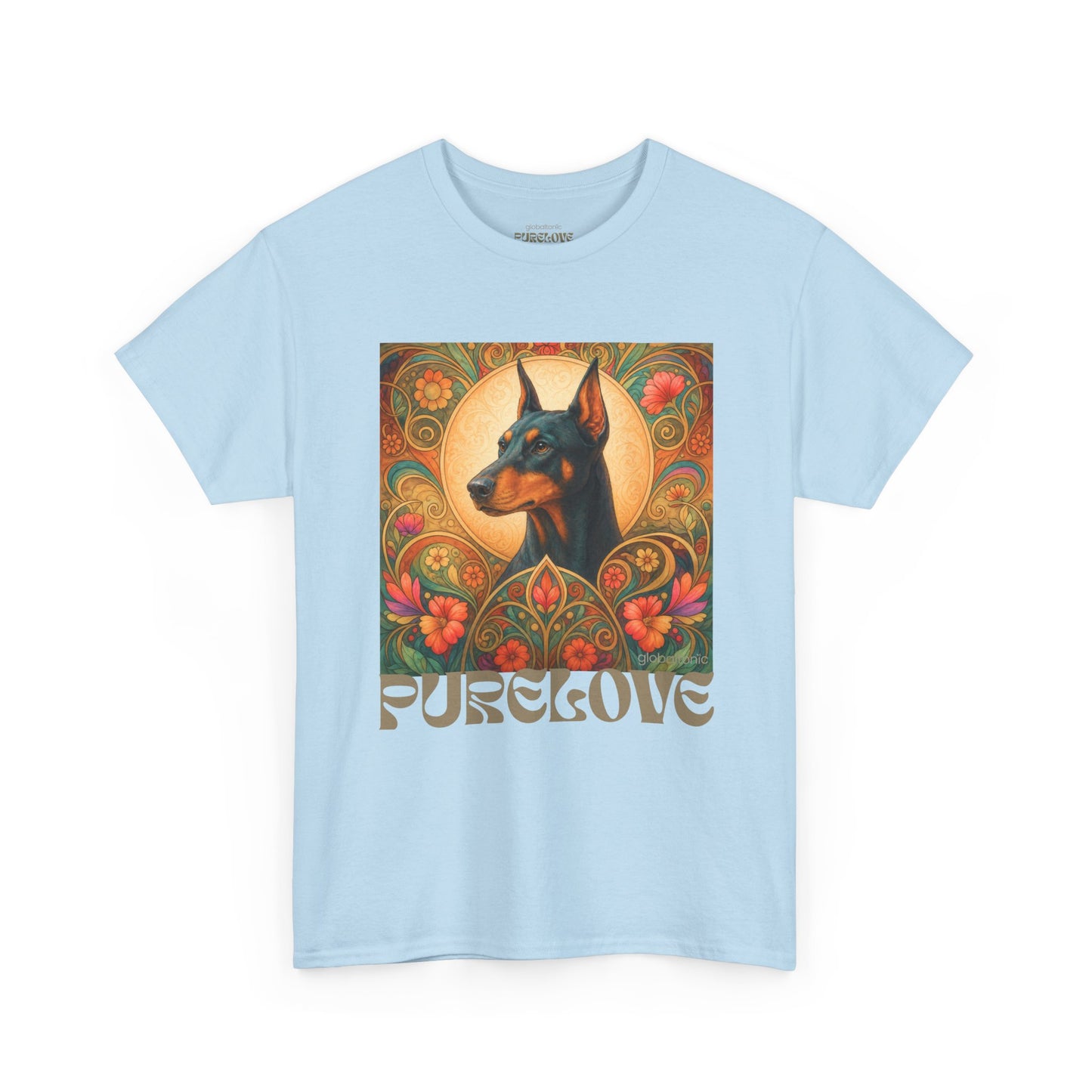 Doberman Vintage Graphic T-shirt - Unisex Cotton Tee for Dog Lovers