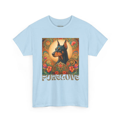 Doberman Vintage Graphic T-shirt - Unisex Cotton Tee for Dog Lovers