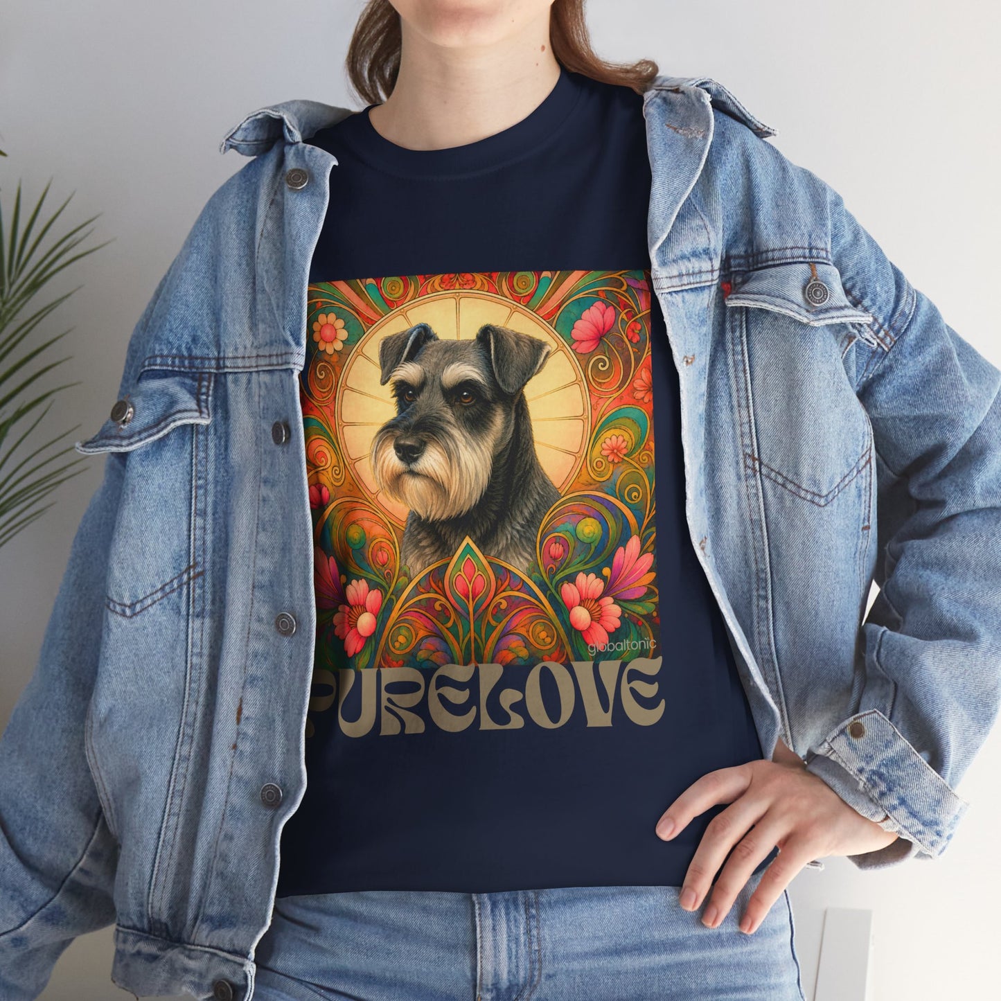 Schnauzer Vintage Graphic T-Shirt – Unisex Cotton Tee for Dog Lovers