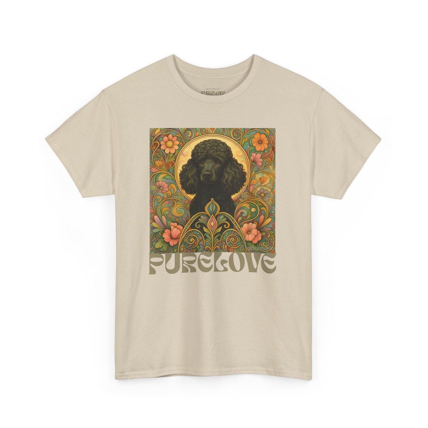 Black Poodle Vintage Graphic T-Shirt – Unisex Cotton Tee for Dog Lovers