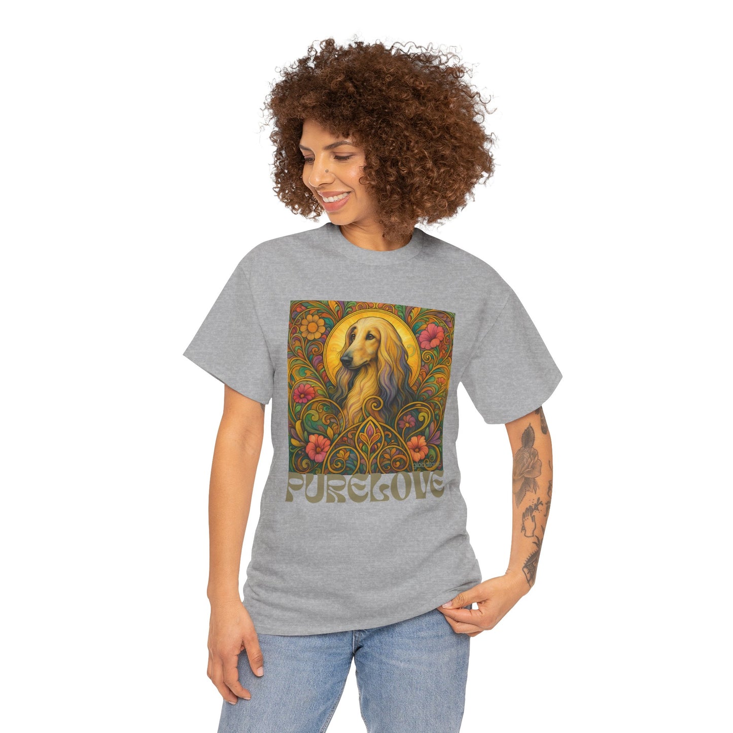 Afghan Vintage Graphic T-Shirt – Unisex Cotton Tee for Dog Lovers