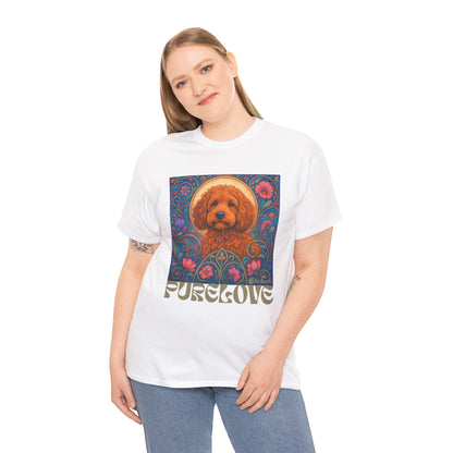 Red Cockapoo (Spoodle) Vintage Graphic T-Shirt – Unisex Cotton Tee for Dog Lovers
