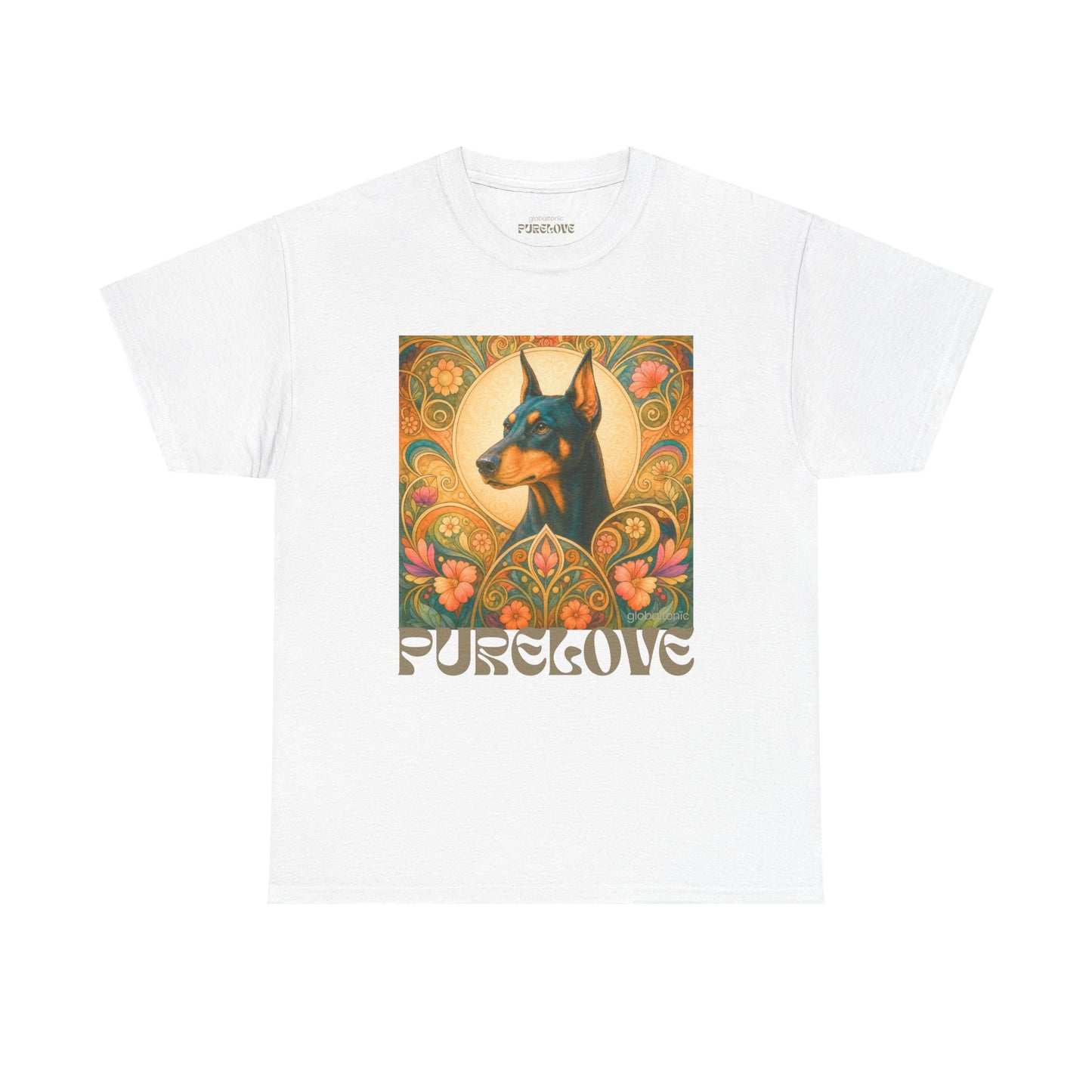 Doberman Vintage Graphic T-shirt - Unisex Cotton Tee for Dog Lovers
