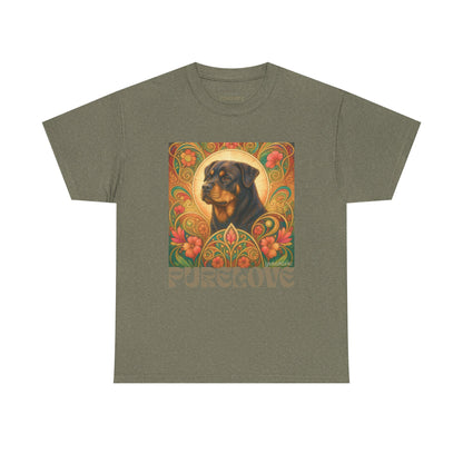Rottweiler Buddha Vintage Graphic T-Shirt – Unisex Cotton Tee for Dog Lovers