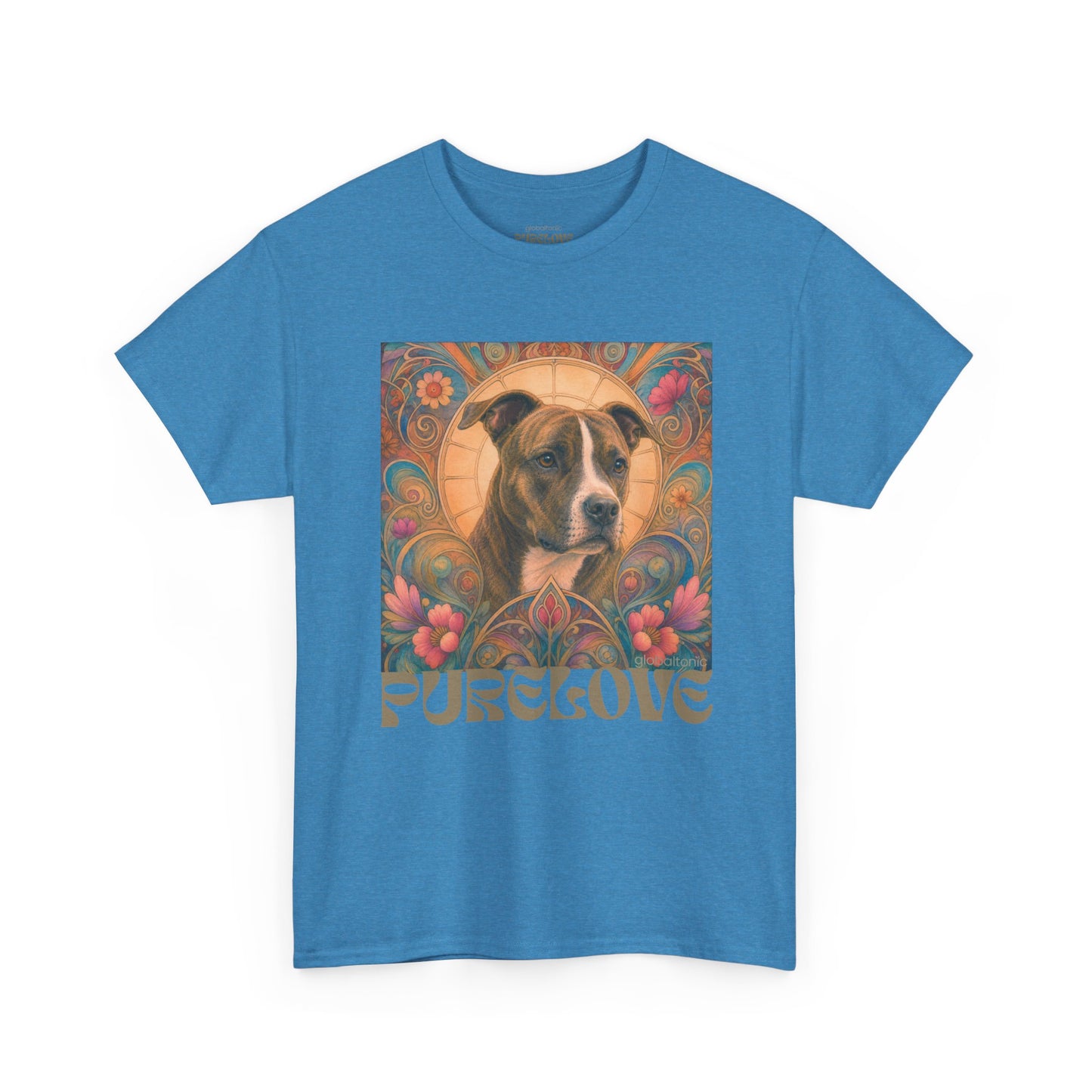 Staffy (Coco) Bull Terrier Vintage Unisex Cotton Tee for Dog Lovers