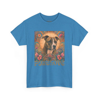 Staffy (Coco) Bull Terrier Vintage Unisex Cotton Tee for Dog Lovers