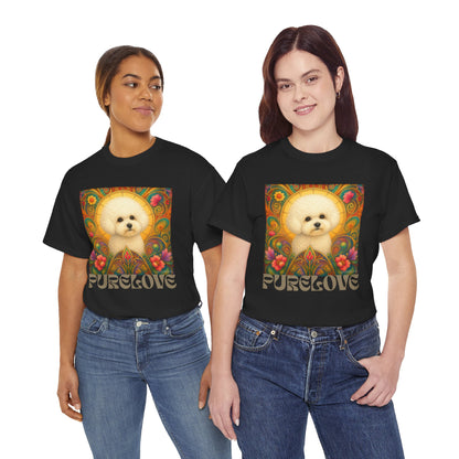 Bichon Frise Vintage Graphic T-Shirt – Unisex Cotton Tee for Dog Lovers