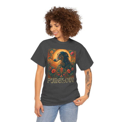 Borzoi Vintage Graphic T-Shirt – Unisex Cotton Tee for Dog Lovers