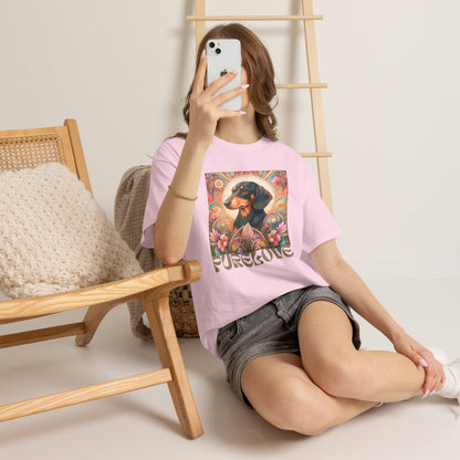 Dachshund Black Tan Vintage Graphic T-Shirt – Unisex Cotton Tee for Dog Lovers
