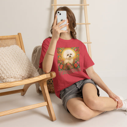 Bichon Frise Vintage Graphic T-Shirt – Unisex Cotton Tee for Dog Lovers