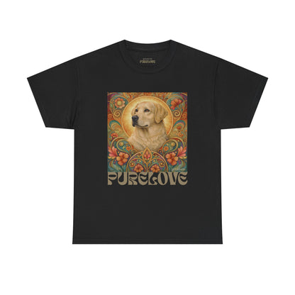 Golden Labrador Vintage Graphic T-shirt - Unisex Cotton Tee for Dog Lovers