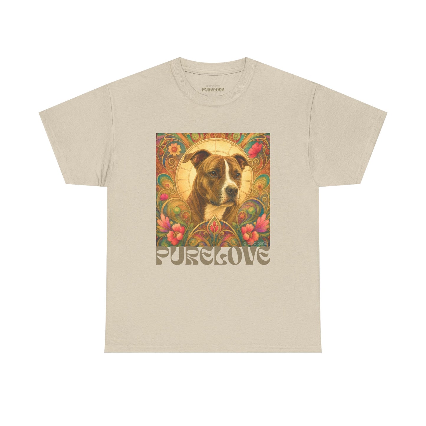 Staffy (Coco) Bull Terrier Vintage Unisex Cotton Tee for Dog Lovers