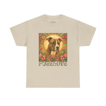 Staffy (Coco) Bull Terrier Vintage Unisex Cotton Tee for Dog Lovers