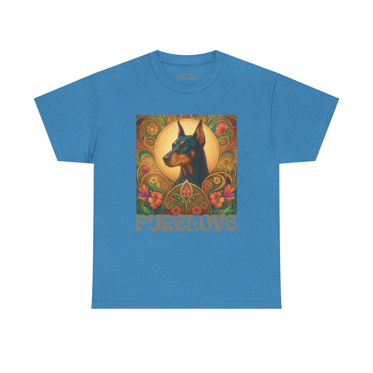 Doberman Vintage Graphic T-shirt - Unisex Cotton Tee for Dog Lovers