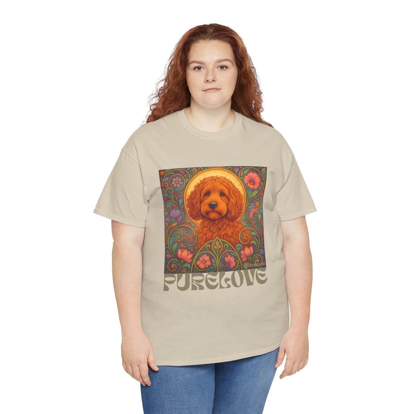 Red Cockapoo (Spoodle) Vintage Graphic T-Shirt – Unisex Cotton Tee for Dog Lovers
