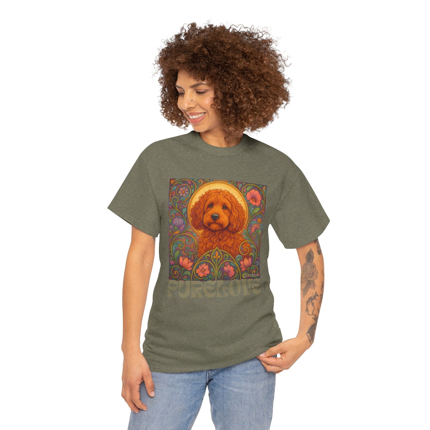 Red Cockapoo (Spoodle) Vintage Graphic T-Shirt – Unisex Cotton Tee for Dog Lovers