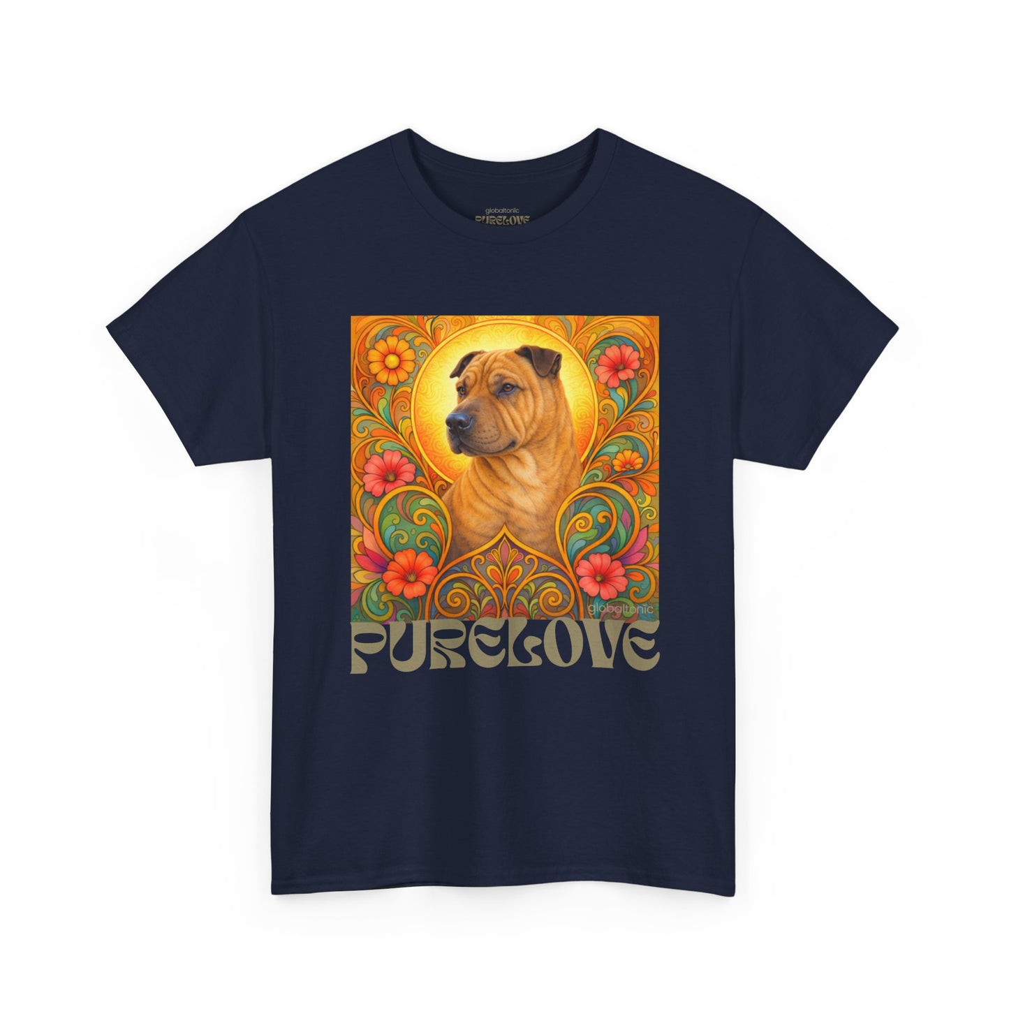 Shar Pei Vintage Graphic T-Shirt – Unisex Cotton Tee for Dog Lovers