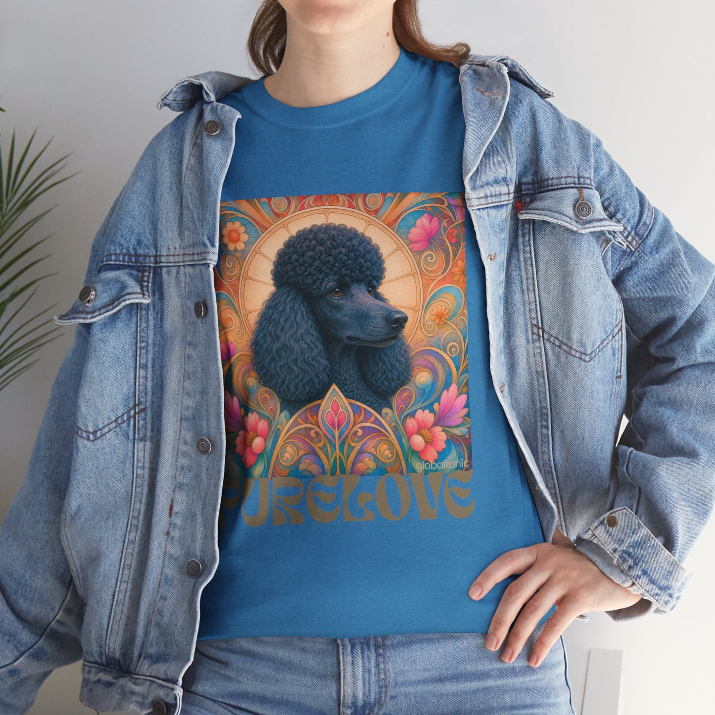 Poodle Black Vintage Graphic T-Shirt – Unisex Cotton Tee for Dog Lovers