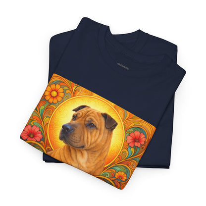Shar Pei Vintage Graphic T-Shirt – Unisex Cotton Tee for Dog Lovers