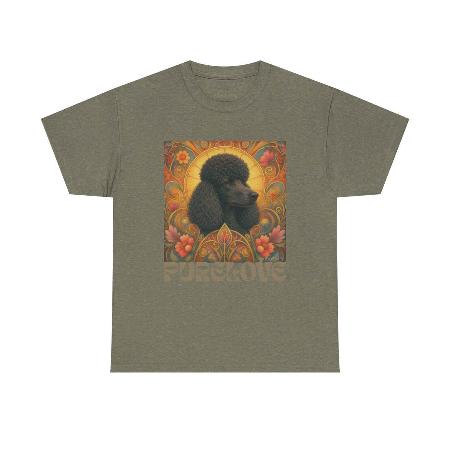 Poodle Black Vintage Graphic T-Shirt – Unisex Cotton Tee for Dog Lovers