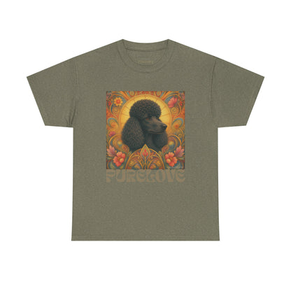 Poodle Black Vintage Graphic T-Shirt – Unisex Cotton Tee for Dog Lovers
