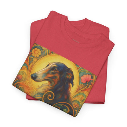 Borzoi Vintage Graphic T-Shirt – Unisex Cotton Tee for Dog Lovers