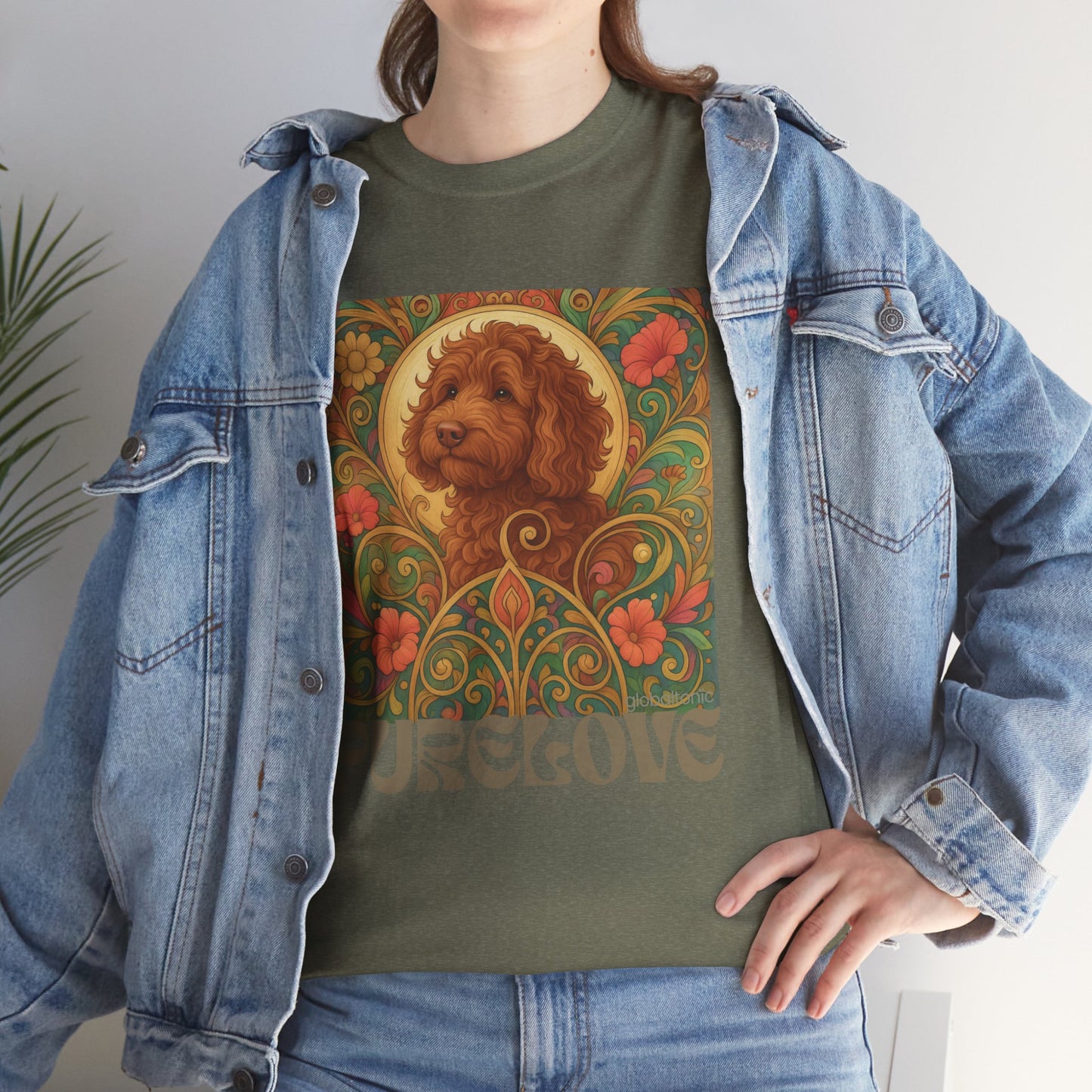 Red Cavapoo (Cavoodle) Vintage Graphic T-Shirt – Unisex Cotton Tee for Dog Lovers