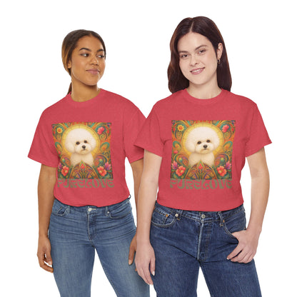 Bichon Frise Vintage Graphic T-Shirt – Unisex Cotton Tee for Dog Lovers