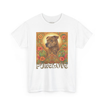 Staffy Brown Brindle Vintage Graphic T-Shirt – Unisex Cotton Tee for Dog Lovers