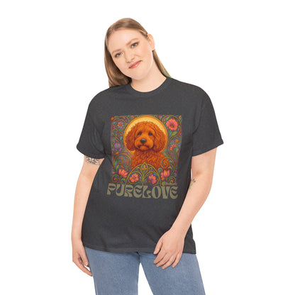 Red Cockapoo (Spoodle) Vintage Graphic T-Shirt – Unisex Cotton Tee for Dog Lovers