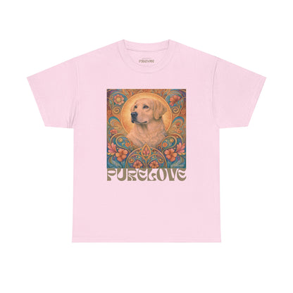 Golden Labrador Vintage Graphic T-shirt - Unisex Cotton Tee for Dog Lovers