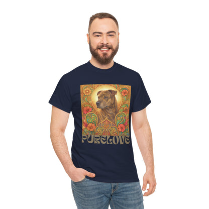 Staffy Brown Brindle Vintage Graphic T-Shirt – Unisex Cotton Tee for Dog Lovers