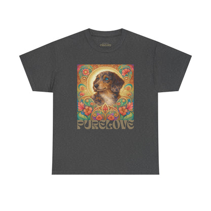 Dachshund Merle Wirehaired Vintage Unisex Cotton Tee for Dog Lovers